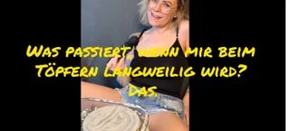 Was passiert, wenn mir beim Töpfern langweilig wird? Das.🏺🔥