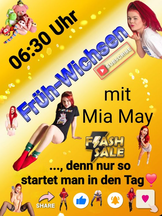 Frühwichsen mit Mia May!