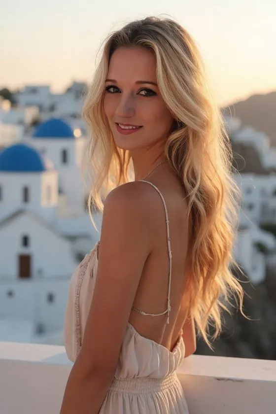 🏖 Weiß, blau… und heiß. Santorini hat Glück, mich zu haben 😇