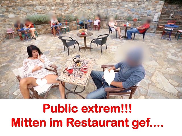 Publik extrem! Mitten im Restaurant gefickt!!!
