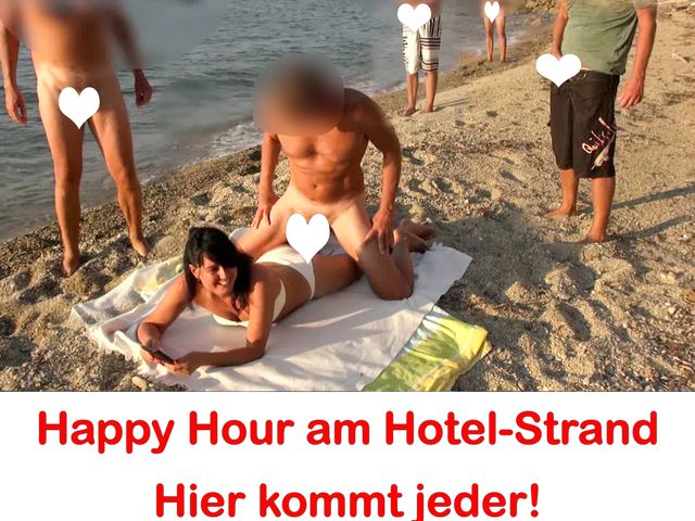 Massen-Fick am Hotelstrand! Frei-Fick für ALLE!