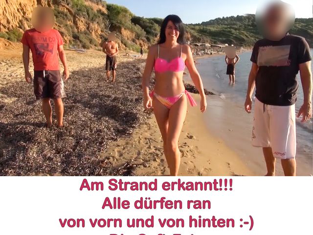 Spontan geiler Massen-Frei-Fick am Hotel Strand, AO